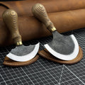 2-Piece Rounded Leather Knife Set