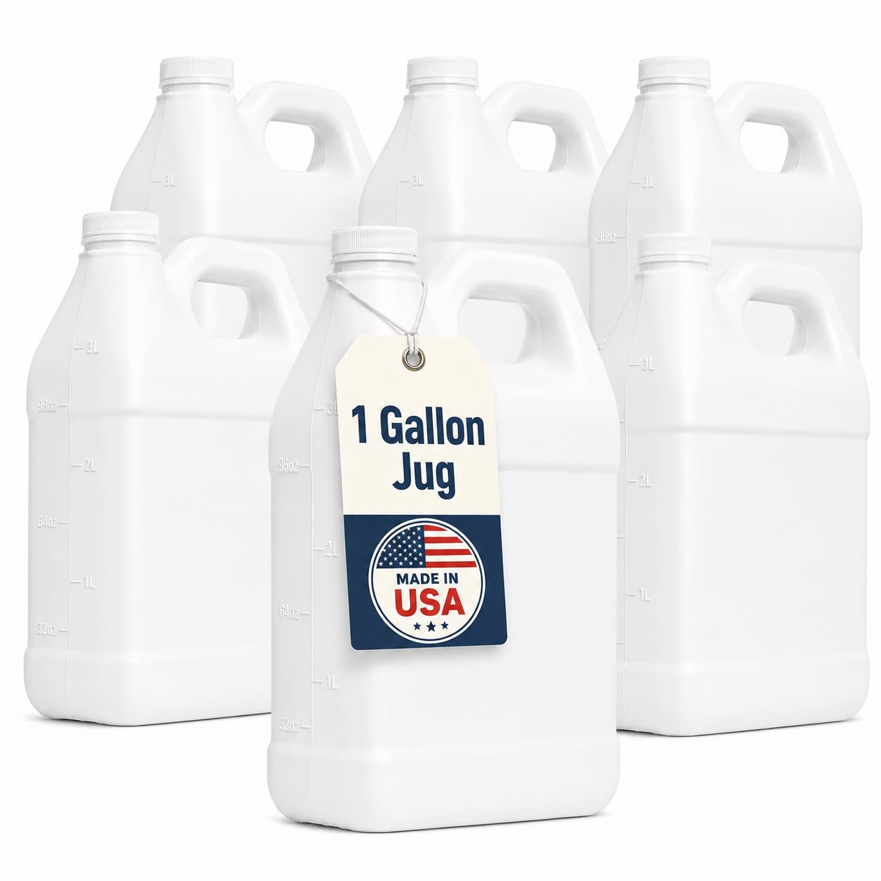 kitchentoolz 2.5 Gallon Water Jug – Water Container Heavy-Duty HDPE Carboy for Automotive Used Oil Container & Liquid Storage – 10 Liter Water Jugs with Secure Lid – Made in USA