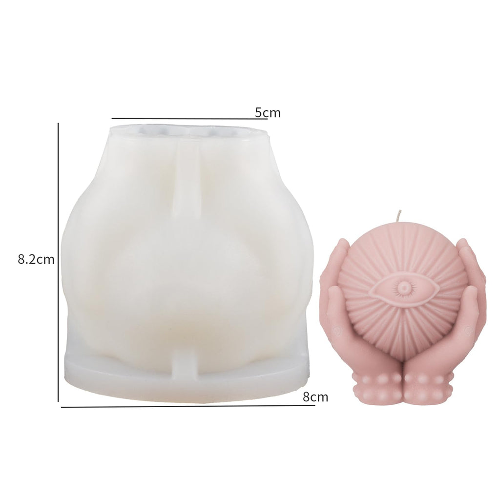 Ghost Skull Man Cylinder Candle & Resin Mold - Resin Casting Silicone Molds for Home Decor & Candle Making Wave Spiral Mold