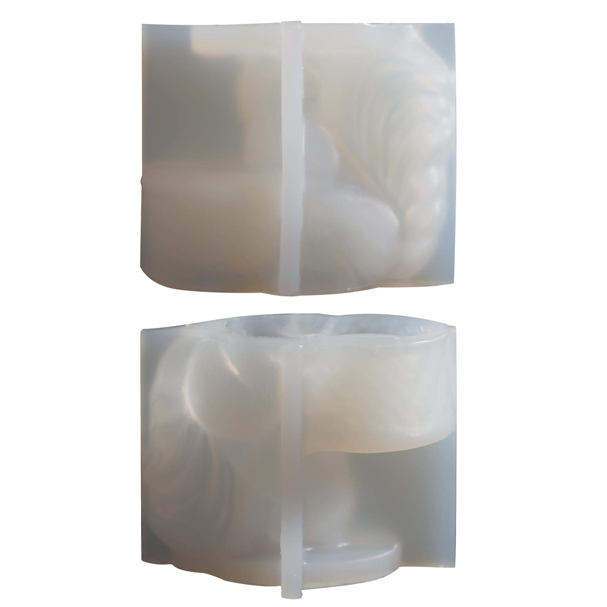 Squirrel Animal Molds Animal Spiral Wave Pillar Rotate Candle & Resin Mold - Resin Casting Silicone Molds for Home Decor & Candle Making Wave Spiral Mold