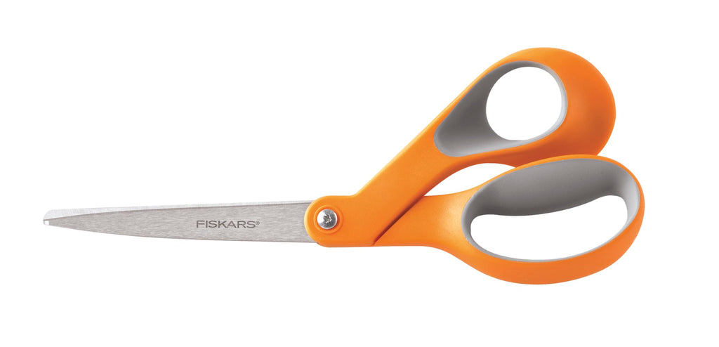 Fiskars All Purpose Scissors, High Performance Cutting, Stainless Steel Blades, Ergonomic and Comfort Handles, Perfect for Arts and Crafts and the Office, Scissors for Office