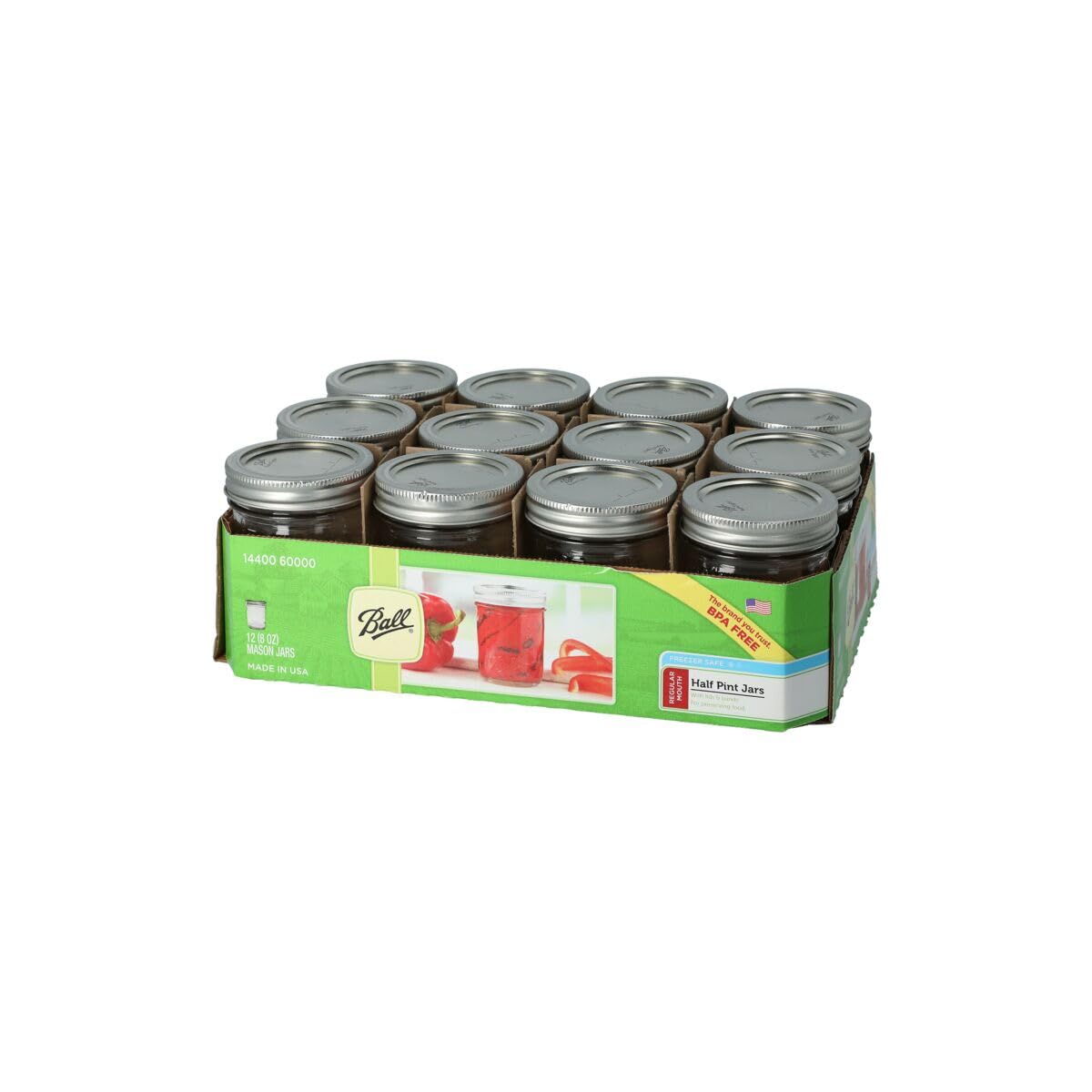 Ball Mason 4oz Quilted Jelly Jars with Lids and Bands, Set of 12