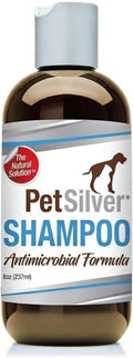 PetSilver Chelated Silver Pet Shampoo - Allergy & Itch Relief, Hot Spots, Cuts & Wounds, Gentle & Safe Formula for Dogs & Cats with Sensitive Skin - Soft & Shiny Coat - Vanilla Citrus Scent - 8oz