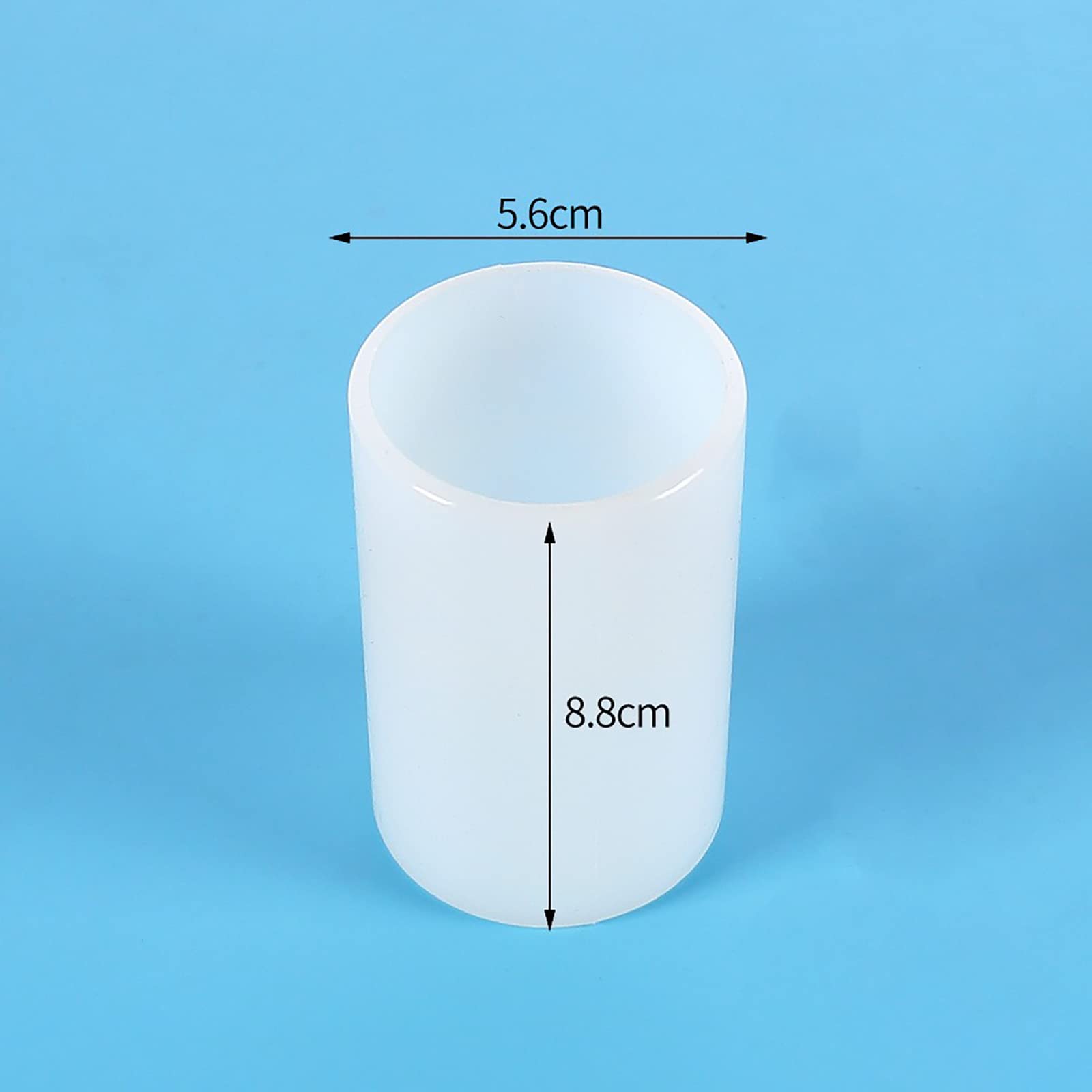 Bottle Candle Molds Cylinder Flower Pillar Mold - Rose Flower - Resin Casting Silicone Molds for Home Decor & Candle Making Wave Spiral Mold