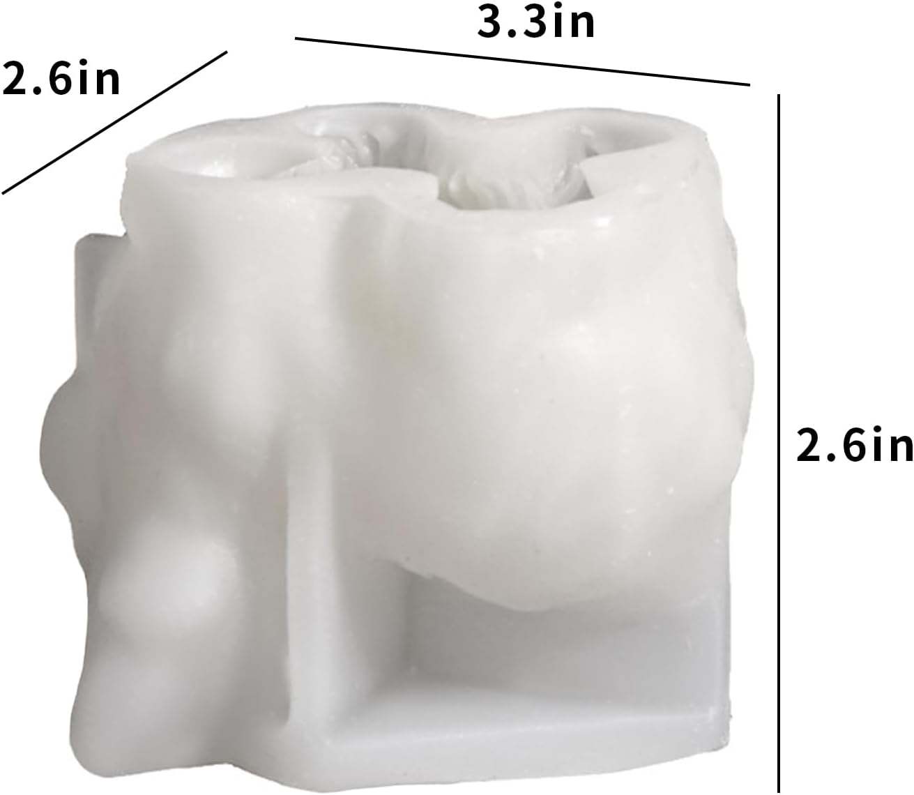 Highland Cow Shape Silicone Molds for Resin Candle Soap, 3D Cow Animal Candle Molds for Candle Making, Unique Fondant Chocolate Cake Decorating Mold, Epoxy Casting Clay Mold DIY Craft Decor