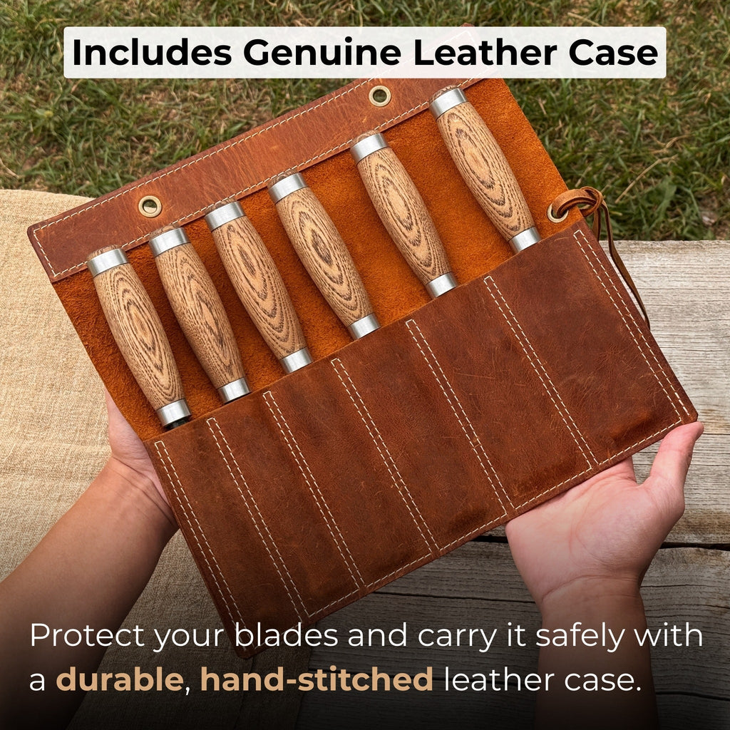 6-Piece Wood Carving Chisel Set