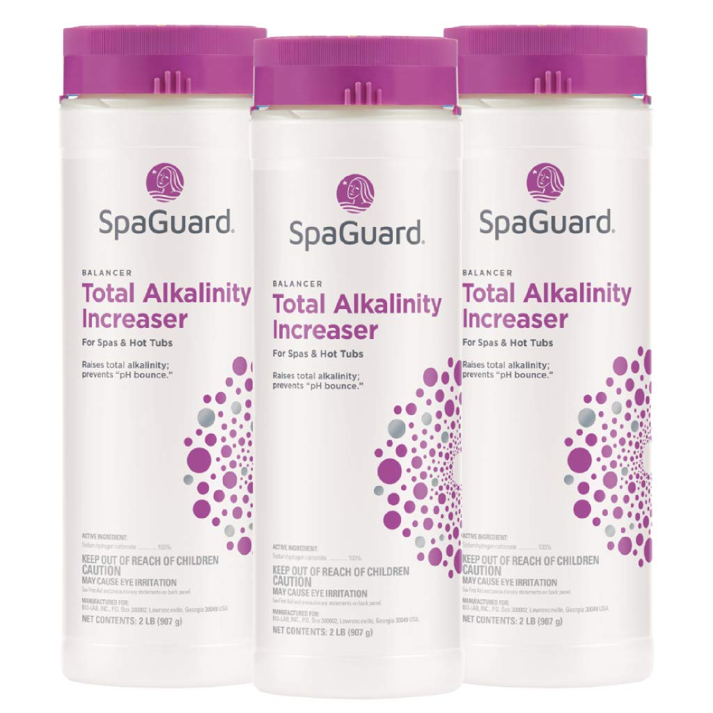 SpaGuard Total Alkalinity Increaser, 2 lb, Prevents pH Bounce, Proven Pool Water Balancer, Suitable for Spas and Hot Tubs