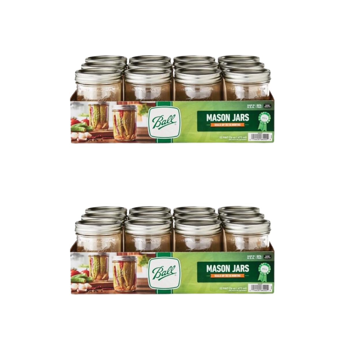 Ball Mason 4oz Quilted Jelly Jars with Lids and Bands, Set of 12