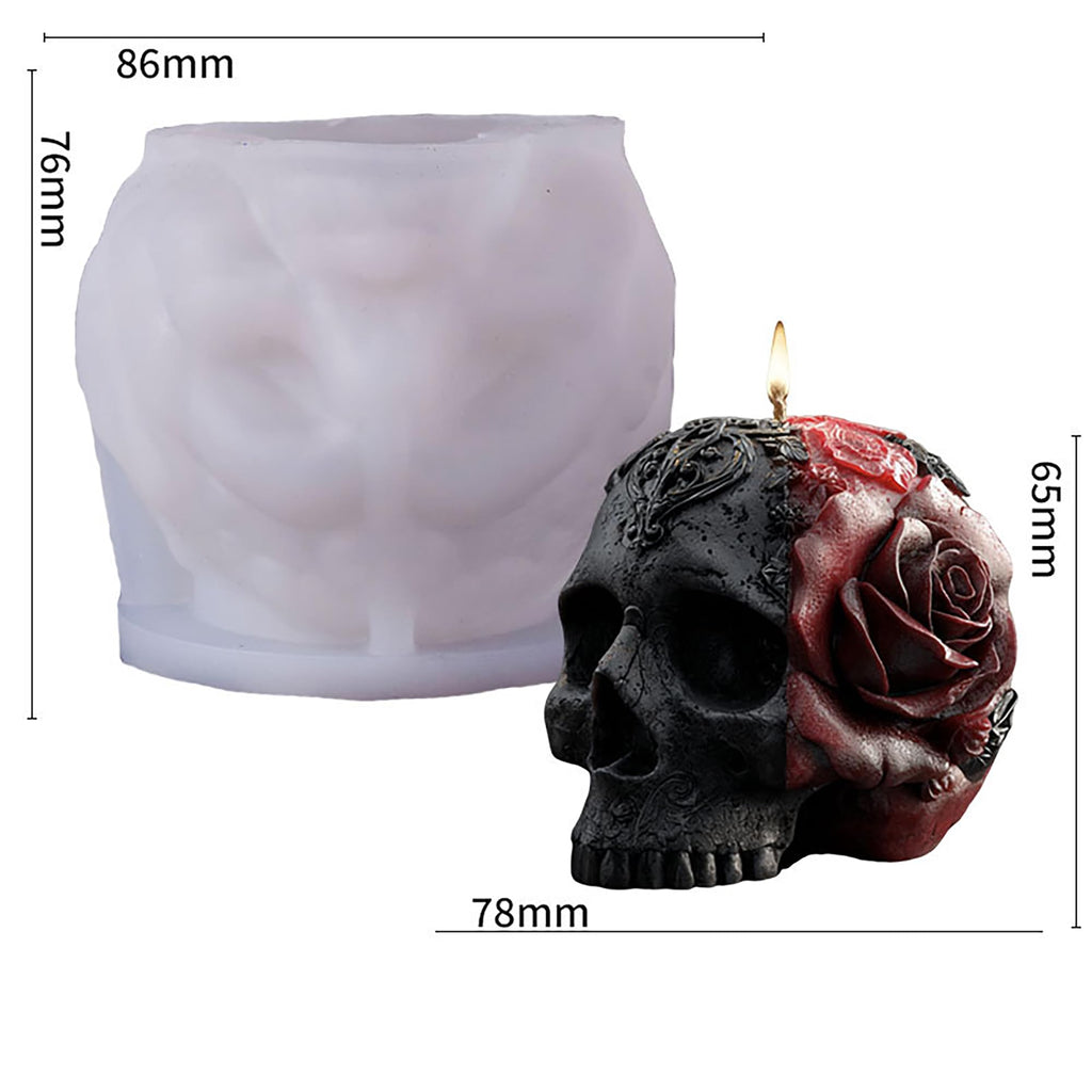 Halloween Skull Hand Ghost Cylinder Molds Silicone Wave Spiral Candle Mold - Silicone Resin Casting Molds for Candle & Resin & Soap Craft Supplies
