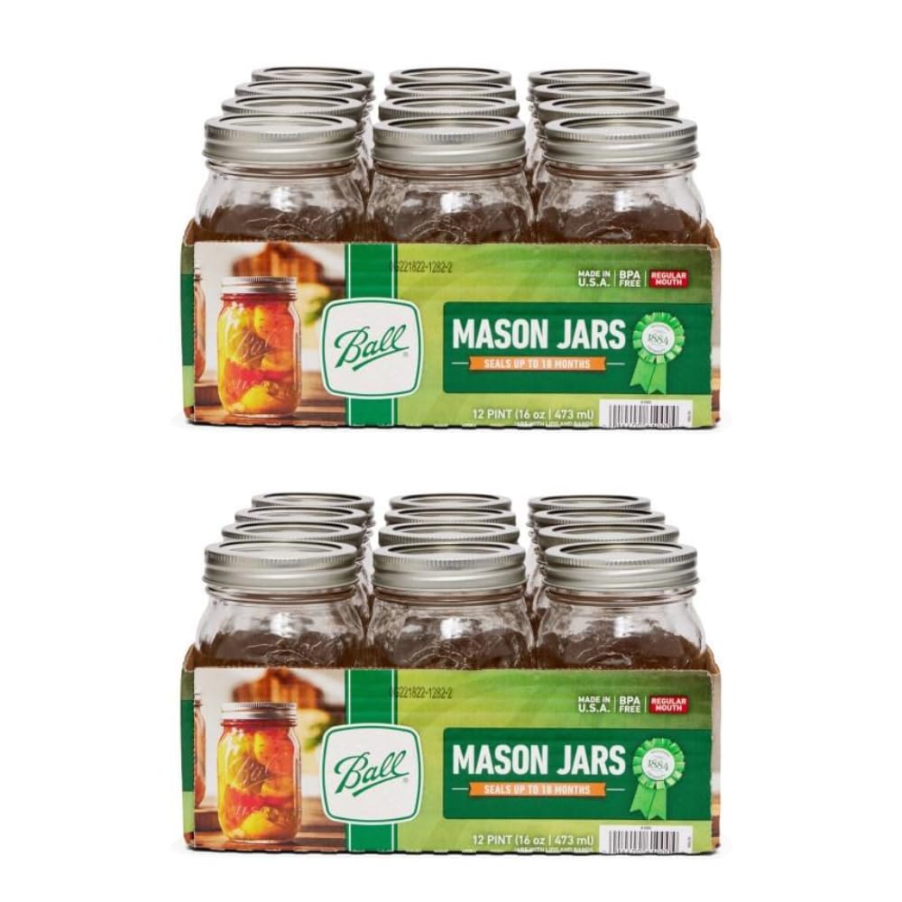 Ball Mason 4oz Quilted Jelly Jars with Lids and Bands, Set of 12