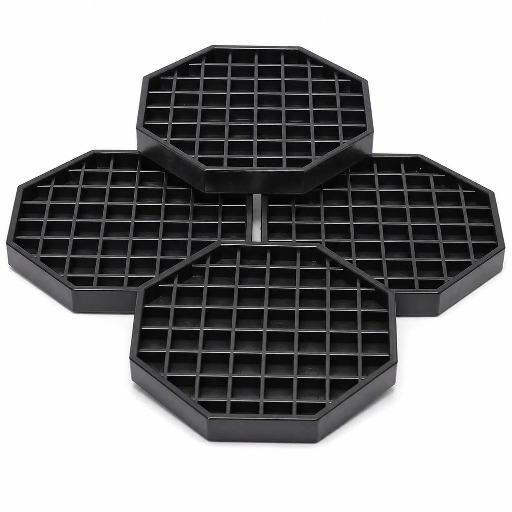 6" Octagon Coffee Drip Tray Catcher for Countertop - for Beverage & Drink Dispenser Bar by kitchentoolz - Pack of 4