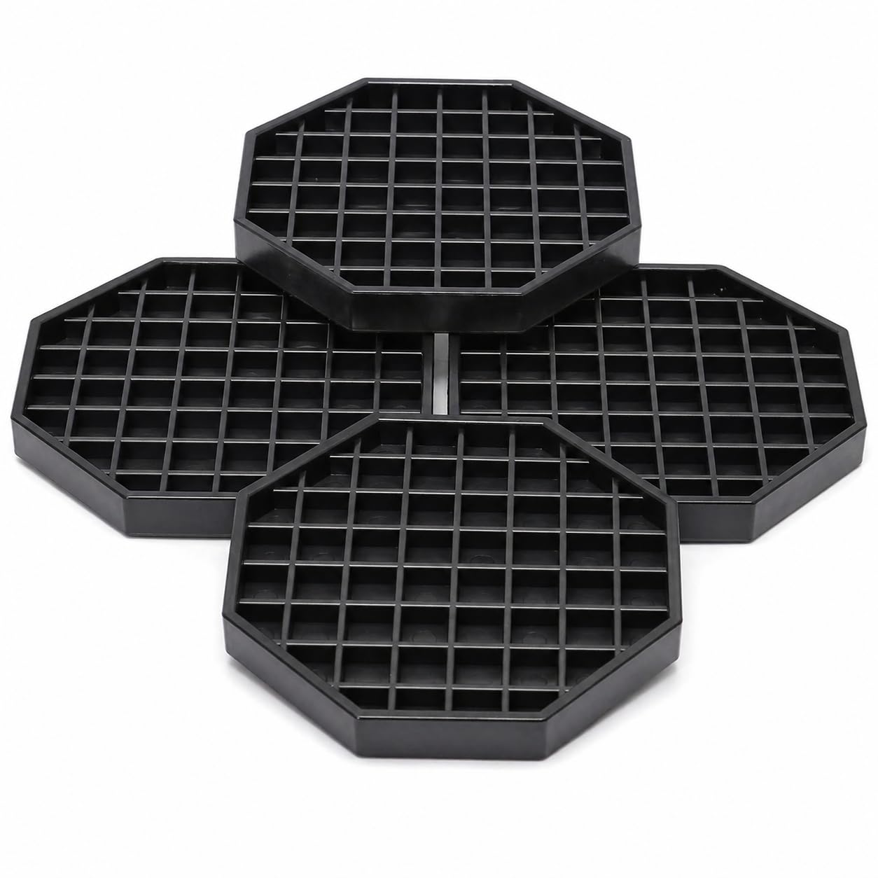 6" Octagon Coffee Drip Tray Catcher for Countertop - for Beverage & Drink Dispenser Bar by kitchentoolz - Pack of 4