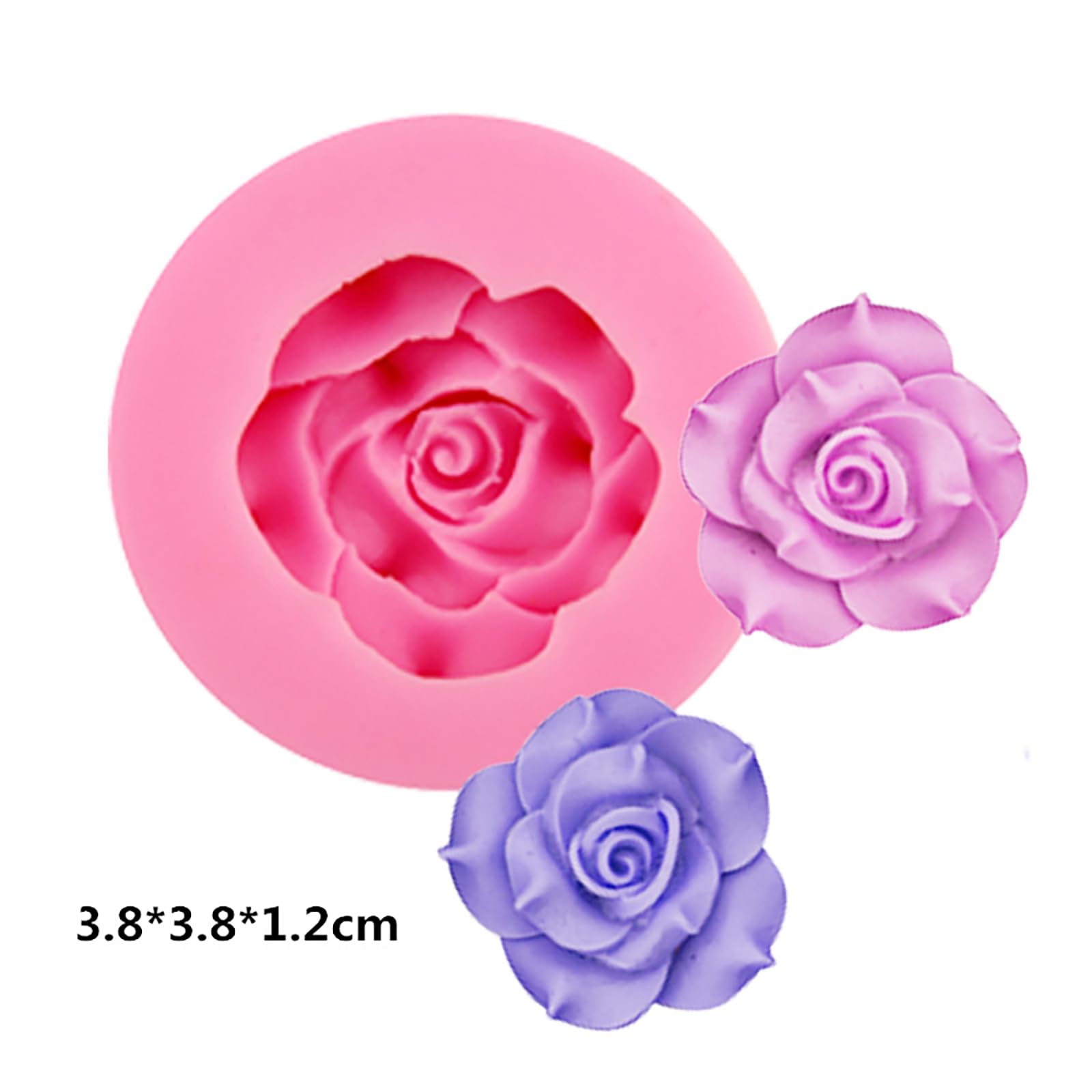 2 Pack Spiral Wave Resin Casting Molds - Silicone for 3D Animal Candle Making
