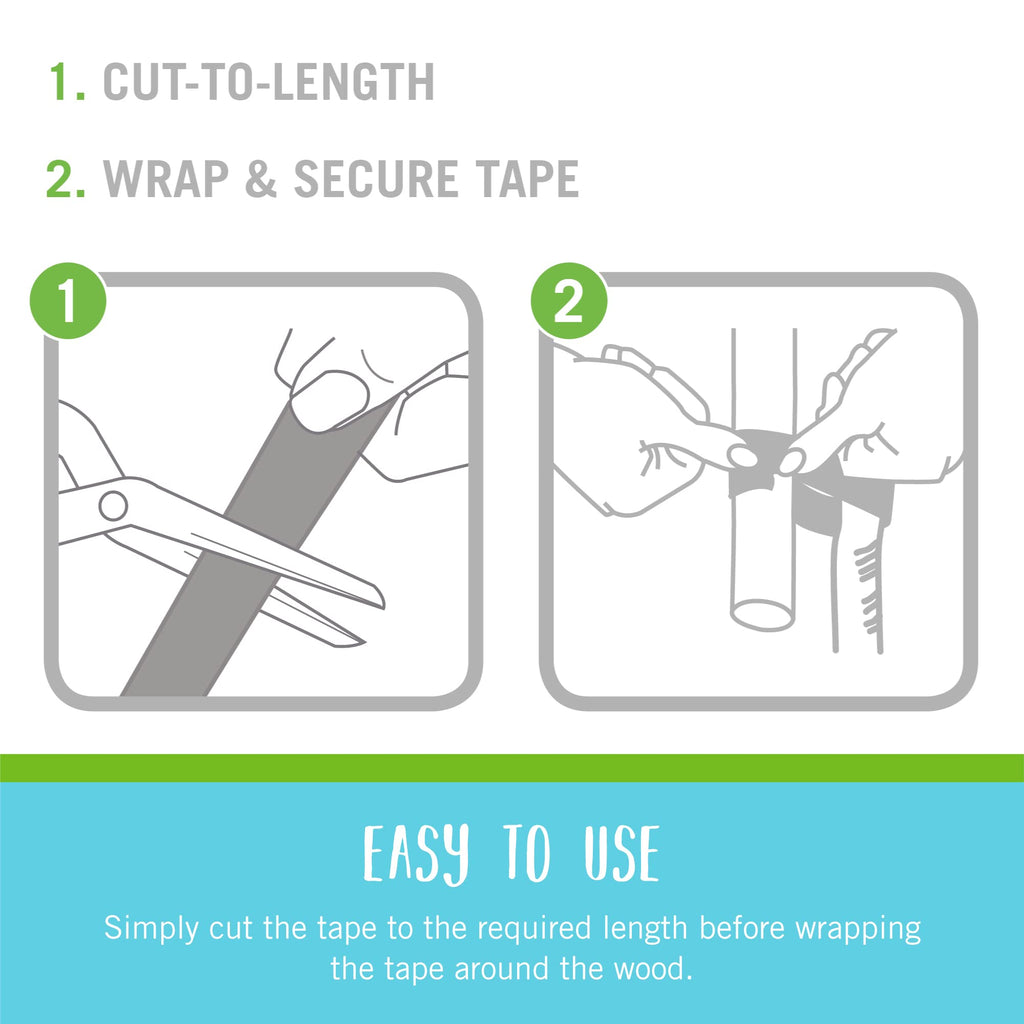 VELCRO Brand VEL-30071-USA ONE-WRAP Garden Ties | Plant Supports for Effective Growing | Strong Grips are Reusable and Adjustable | Cut-to-Length, 50 ft x 1/2 in, Green-Recycled Plastic
