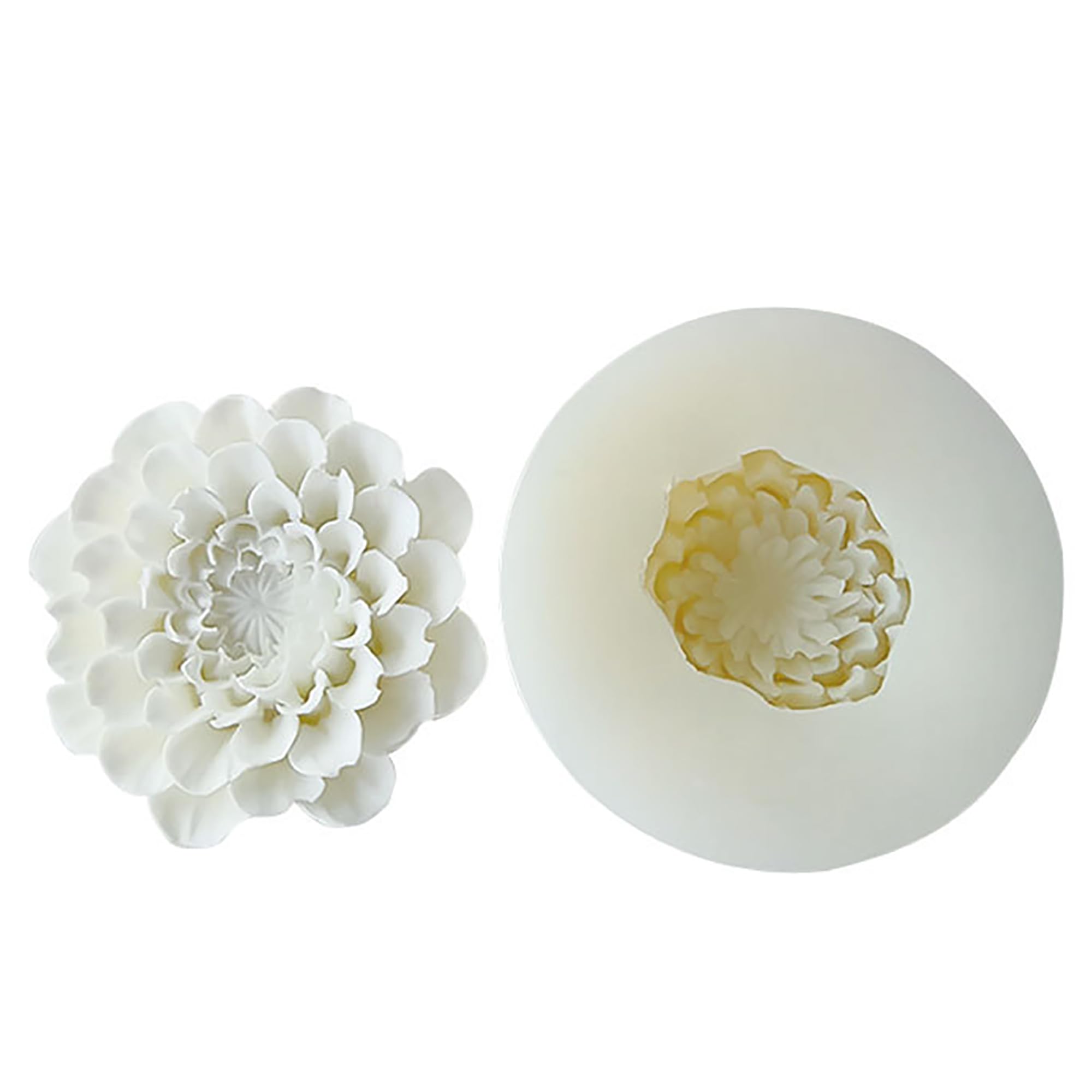 2 Pack Spiral Wave Resin Casting Molds - Silicone for 3D Animal Candle Making
