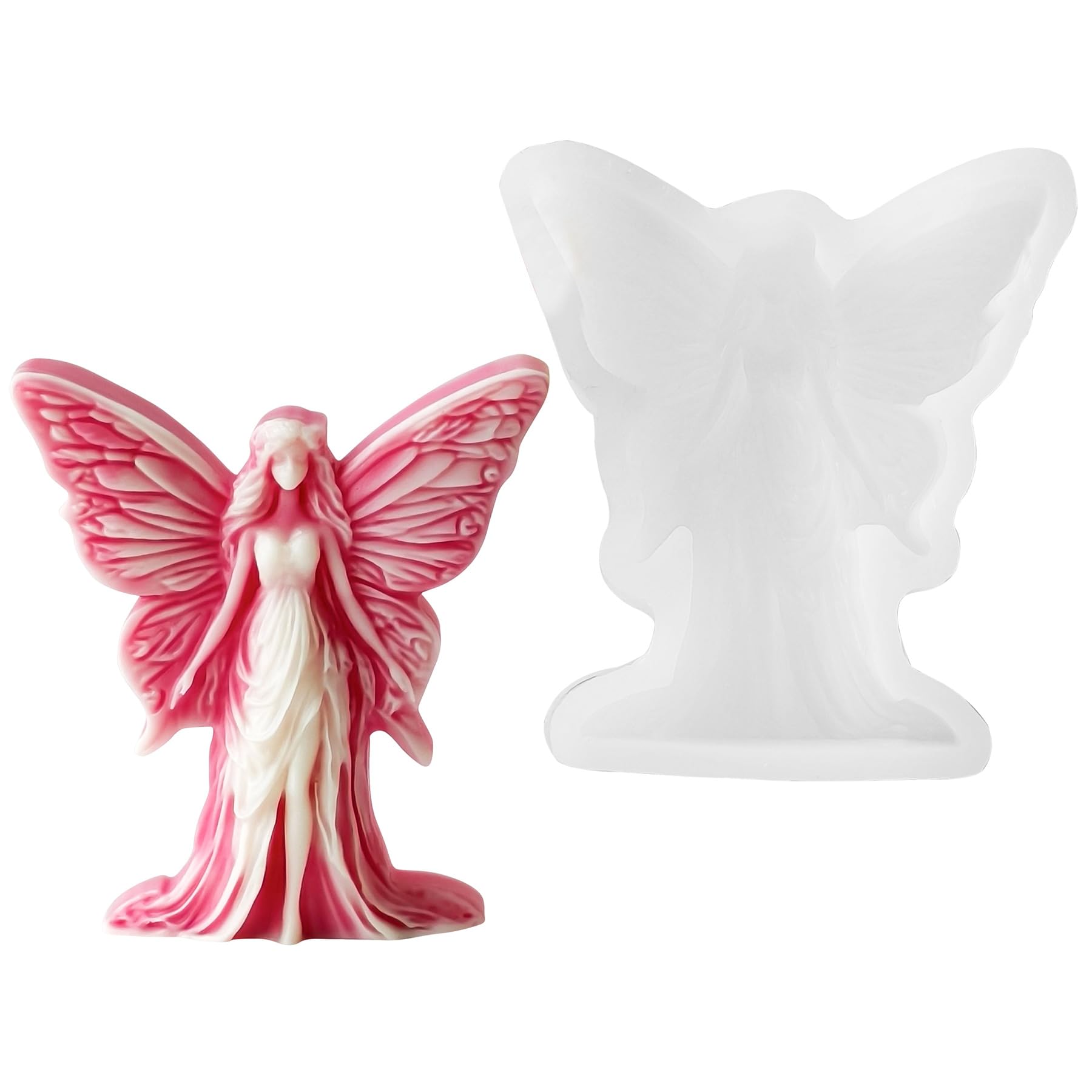Halloween Candle Mold for Candle Making, 3DSilicone Mold for Resin Casting DIY Plaster Polymer Clay Home Decoration (Witch)
