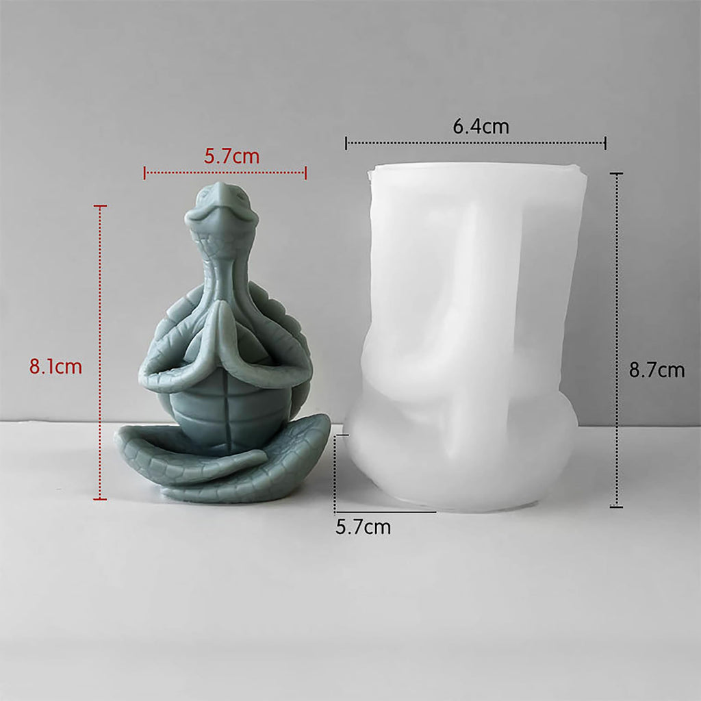 2 Pack Spiral Wave Resin Casting Molds - Silicone for 3D Animal Candle Making