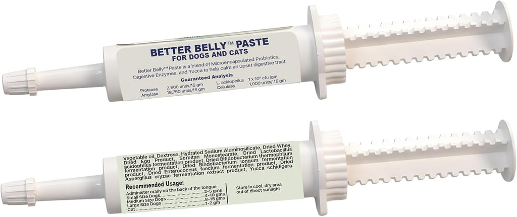 ProThrive Better Belly Probiotic Paste for Dogs & Cats | Probiotics, Digestive Enzymes & Yucca | Fast-Acting Relief for Digestive Upset & Diarrhea - 15gm