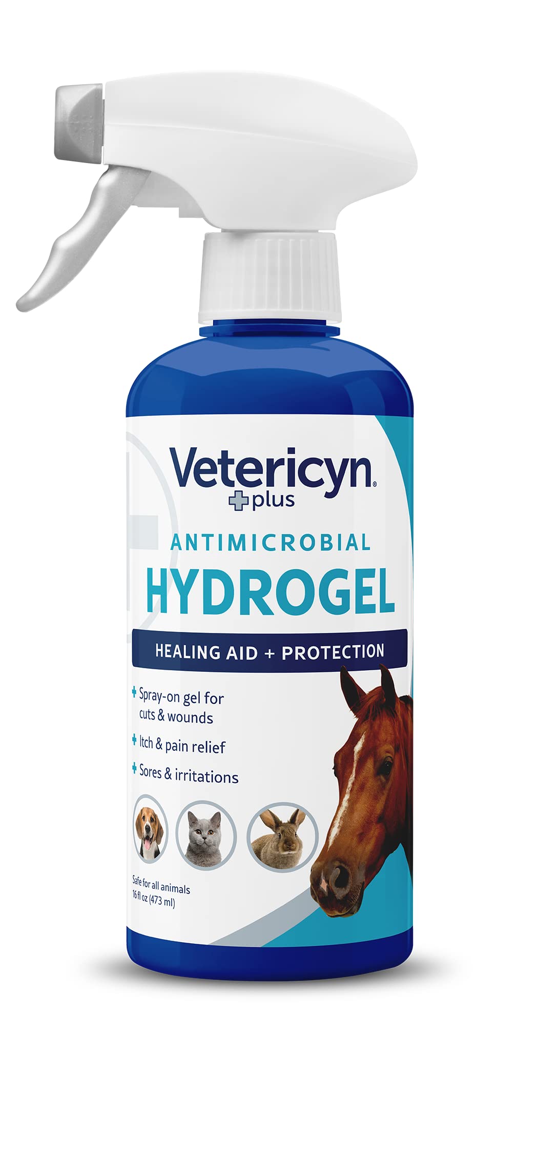 Vetericyn Plus Dog Wound Care Hydrogel Spray | Healing Aid and Wound Protectant, Sprayable Gel to Relieve Dog Itchy Skin, Safe for All Animals. 3 Ounces