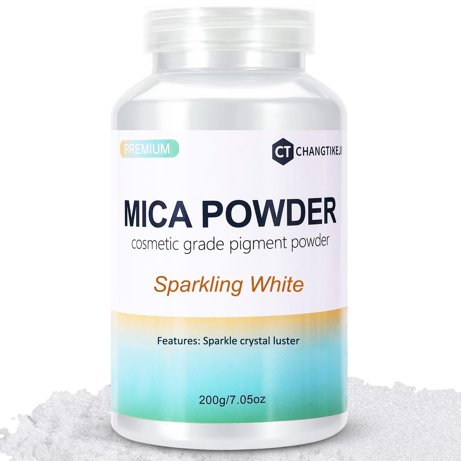 CHANGTIKEJI Mica Powder，24 Colors - 10g/Bottle of Natural Pigment Powder for Epoxy Resin，Soap Making，Candle Making,Lip Gloss,Car Freshies,Dye,Nail Polish,Bath Bombs