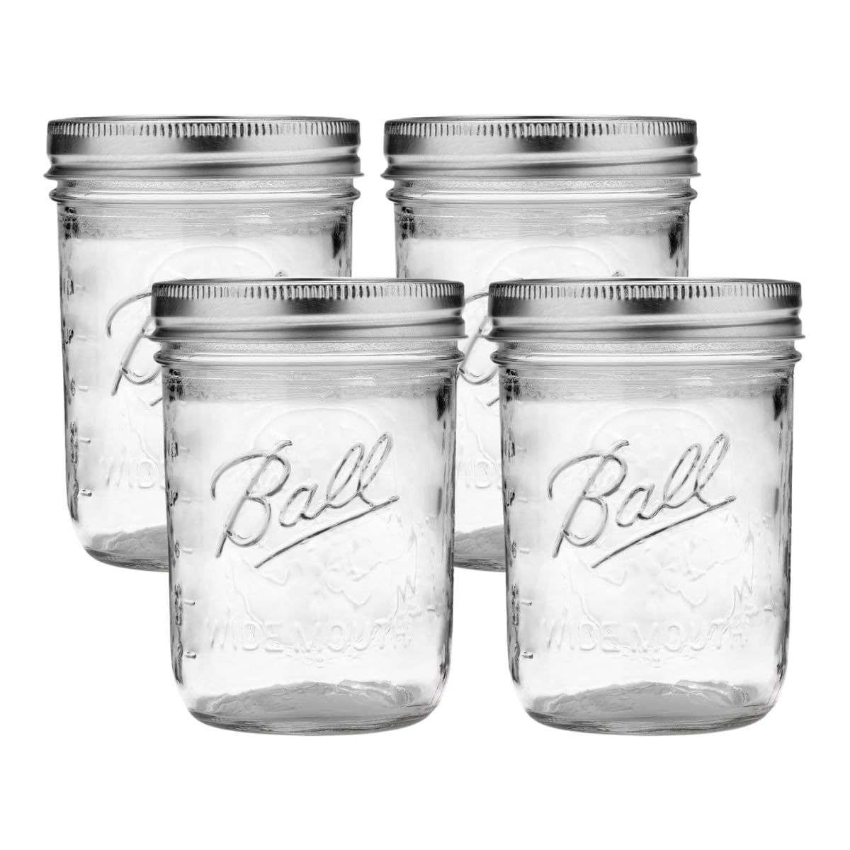 Ball Mason 4oz Quilted Jelly Jars with Lids and Bands, Set of 12