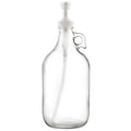 Gallon Glass Pump Dispenser Bottle, Large Jug Laundry Liquid Detergent Dispenser with Pump for Laundry Room Organization, Soap, Fabric Softener, Commercial Condiment Dispenser- 128 oz by Kitchentoolz