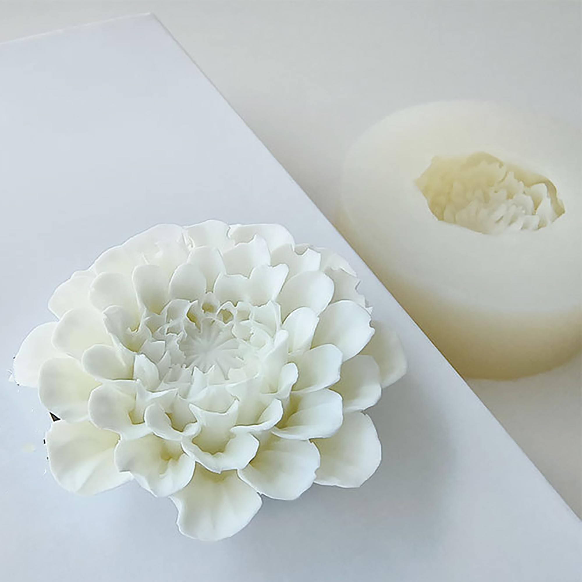 2 Pack Spiral Wave Resin Casting Molds - Silicone for 3D Animal Candle Making