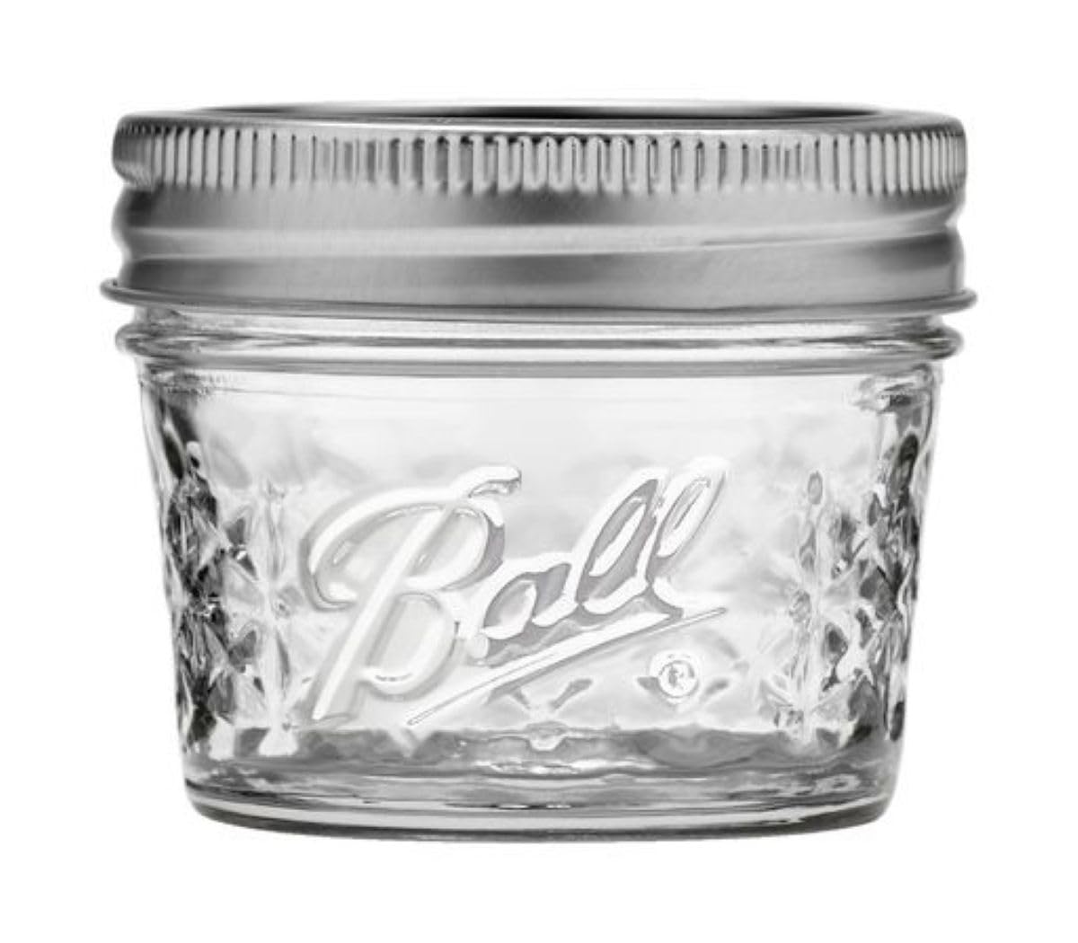 Ball Mason 4oz Quilted Jelly Jars with Lids and Bands, Set of 12