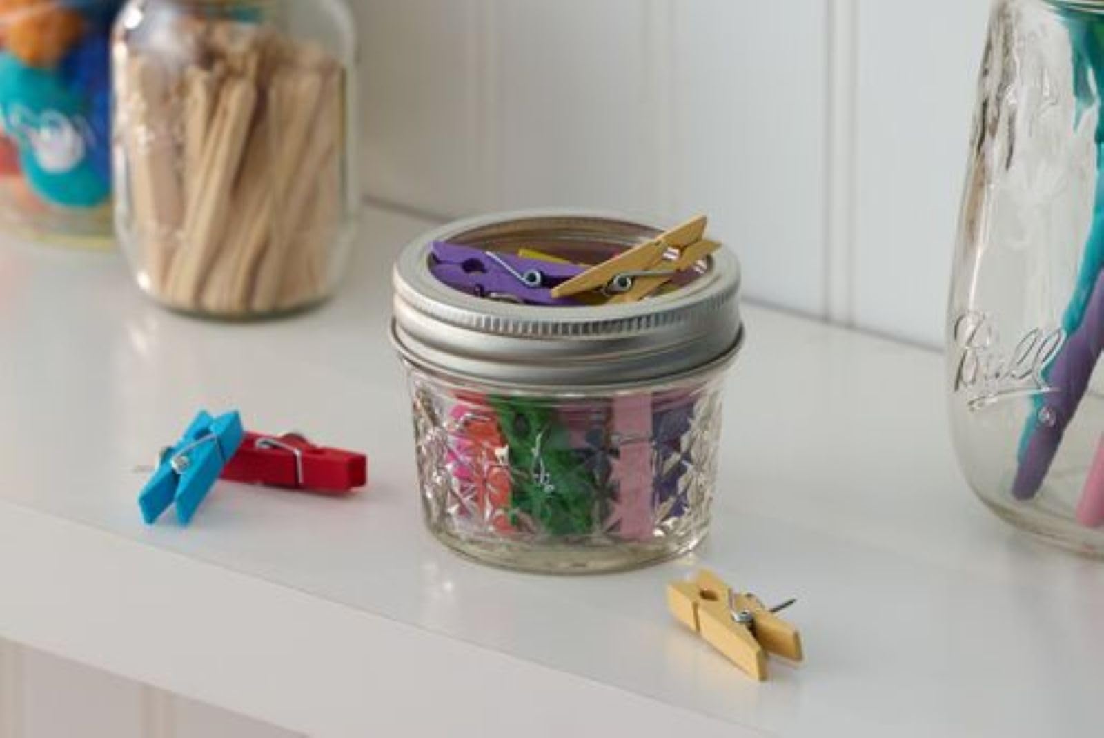 Ball Mason 4oz Quilted Jelly Jars with Lids and Bands, Set of 12