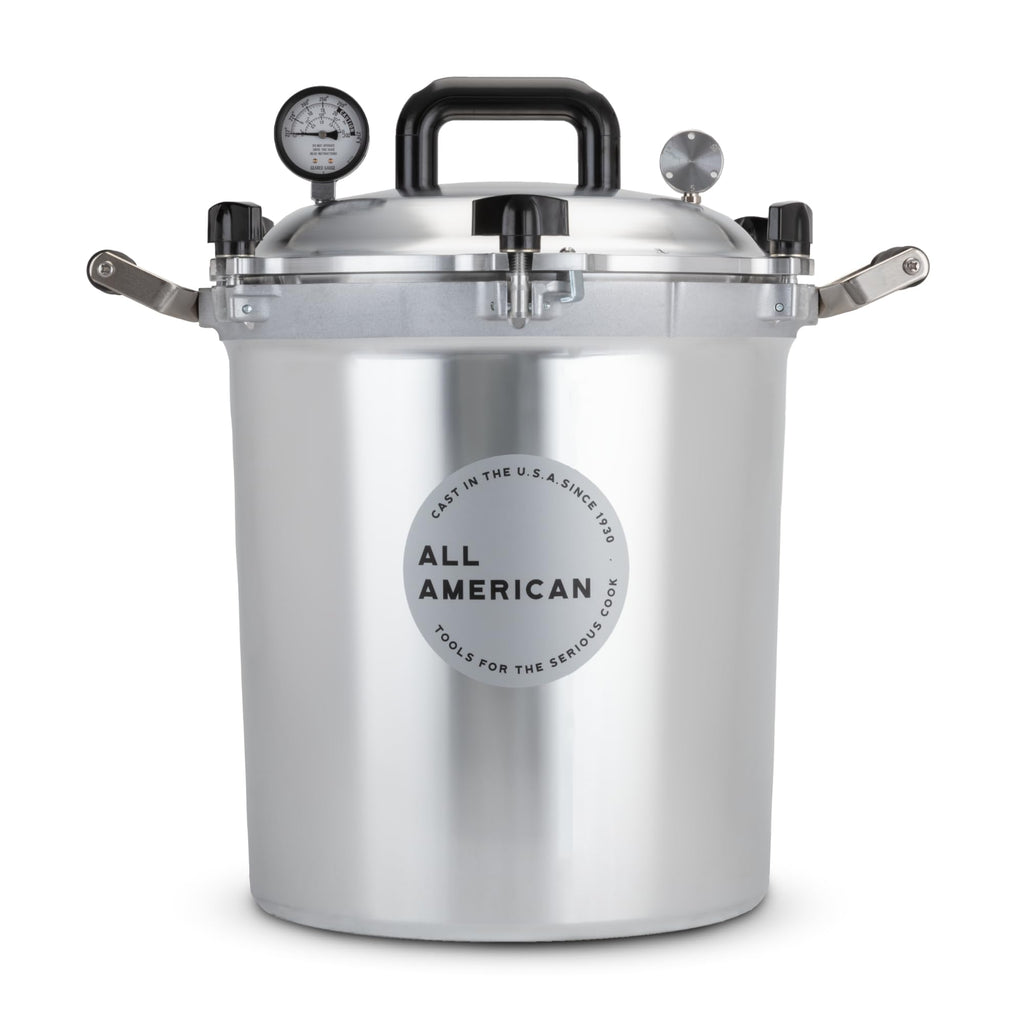 All American 1930: 21.5qt Pressure Cooker/Canner (The 921) - Exclusive Metal-to-Metal Sealing System - Easy to Open & Close - Suitable for Gas, Electric, or Flat Top Stoves - Made in the USA