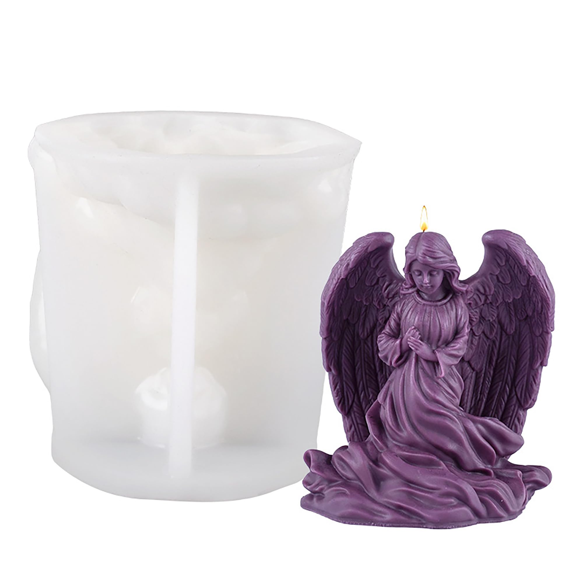 Squirrel Animal Molds Animal Spiral Wave Pillar Rotate Candle & Resin Mold - Resin Casting Silicone Molds for Home Decor & Candle Making Wave Spiral Mold