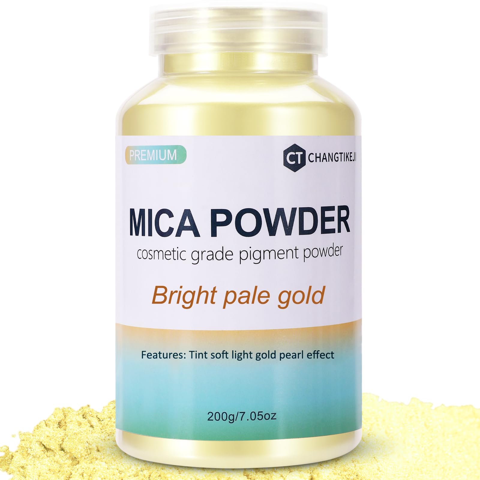 CHANGTIKEJI Mica Powder，24 Colors - 10g/Bottle of Natural Pigment Powder for Epoxy Resin，Soap Making，Candle Making,Lip Gloss,Car Freshies,Dye,Nail Polish,Bath Bombs