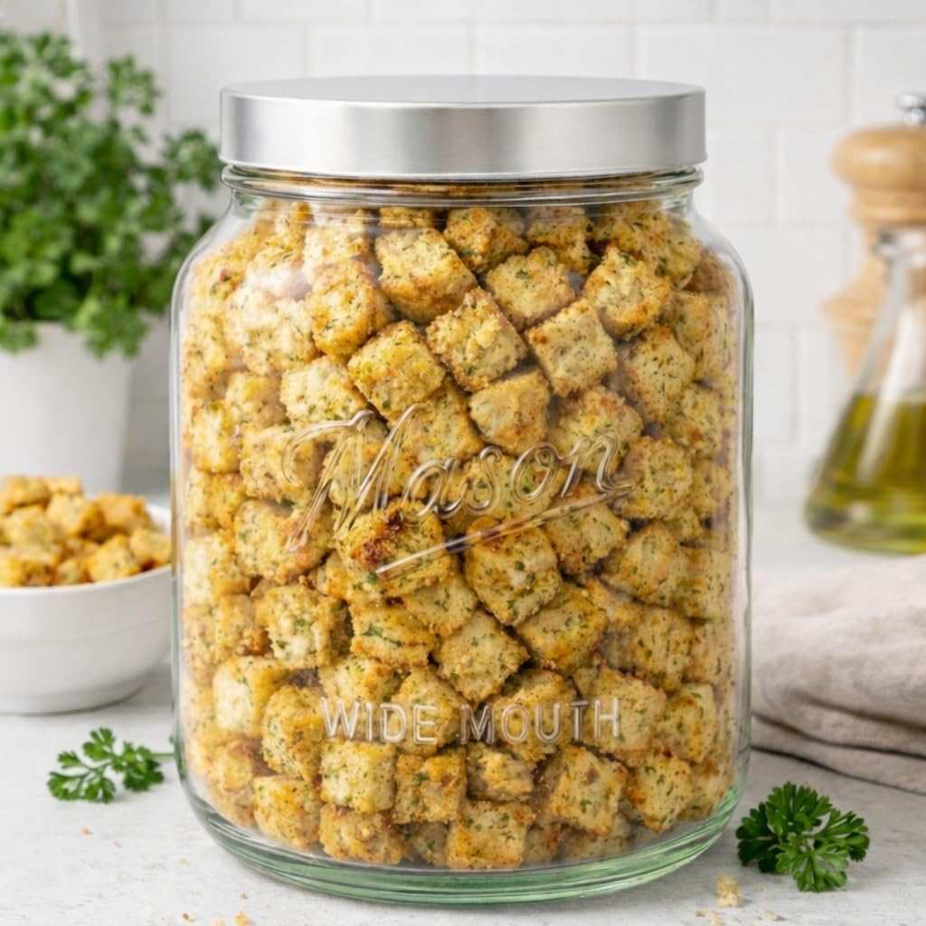 Kitchentoolz 64 oz Mason Jars Wide Mouth 2-Pack – Half Gallon Glass Jar with Lid – 1/2 Gallon Large Mason Jars with Lids for Food Storage, Canning, and Fermenting
