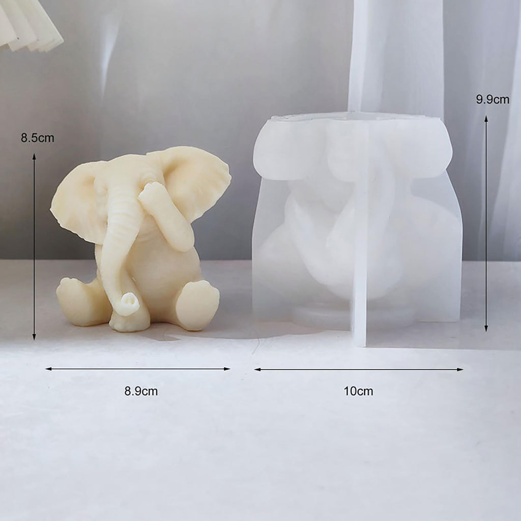 Animal & Owl Resin & Silicone Candle Mold Set - 3D Animal Mold for Home Decor & Candle Making