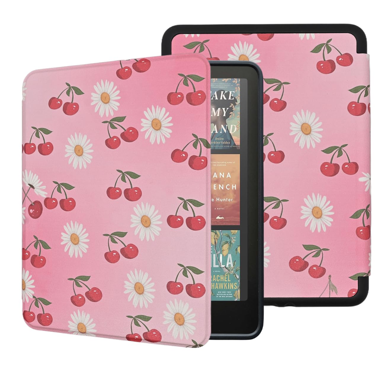 Case for All-New Kindle Paperwhite 12th Gen 2024 and Kindle Colorsoft Signature Edition, Book Lovers Gifts Lightweight PU Leather Protective Cover with Auto Sleep Wake Hand Strap