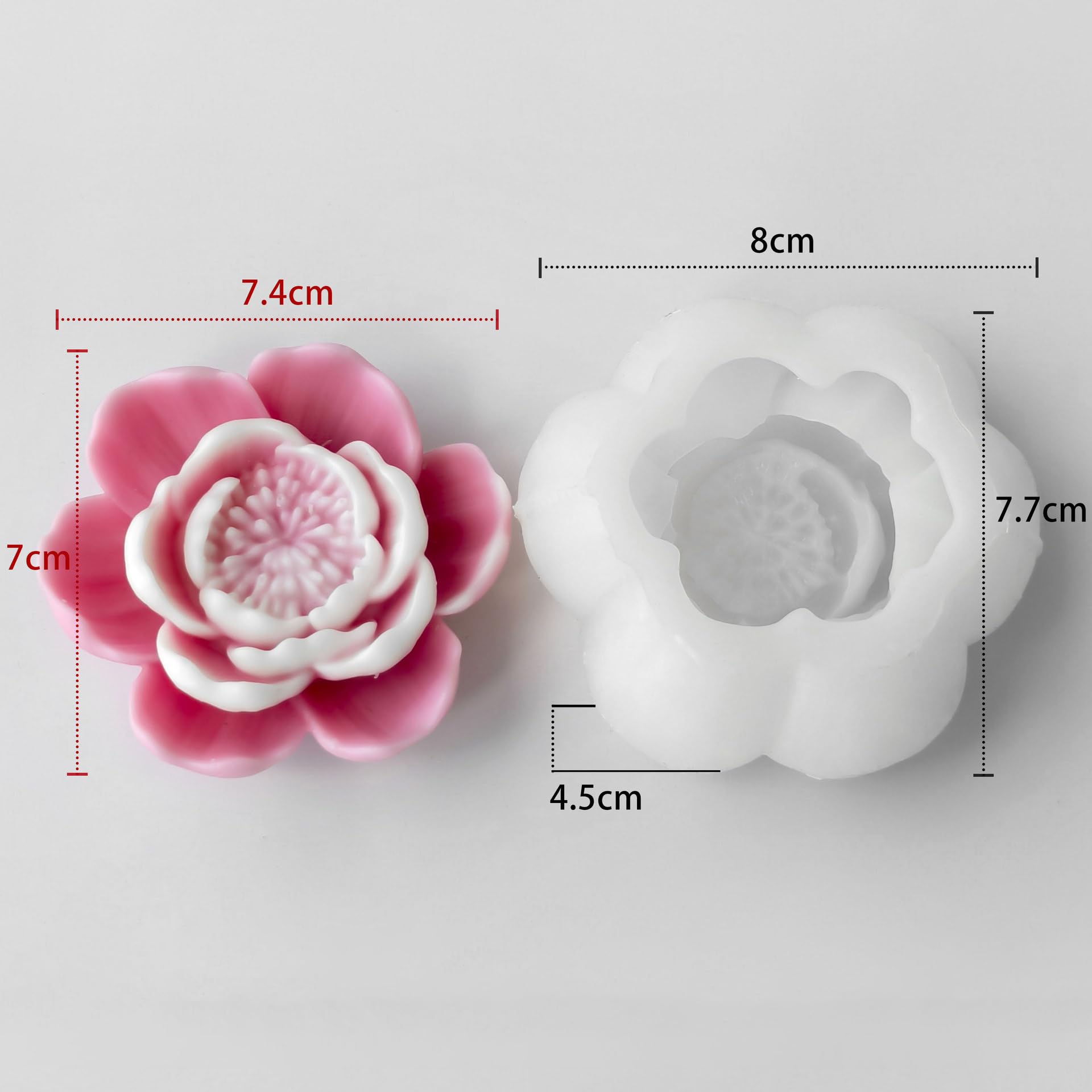 Squirrel Animal Molds Animal Spiral Wave Pillar Rotate Candle & Resin Mold - Resin Casting Silicone Molds for Home Decor & Candle Making Wave Spiral Mold