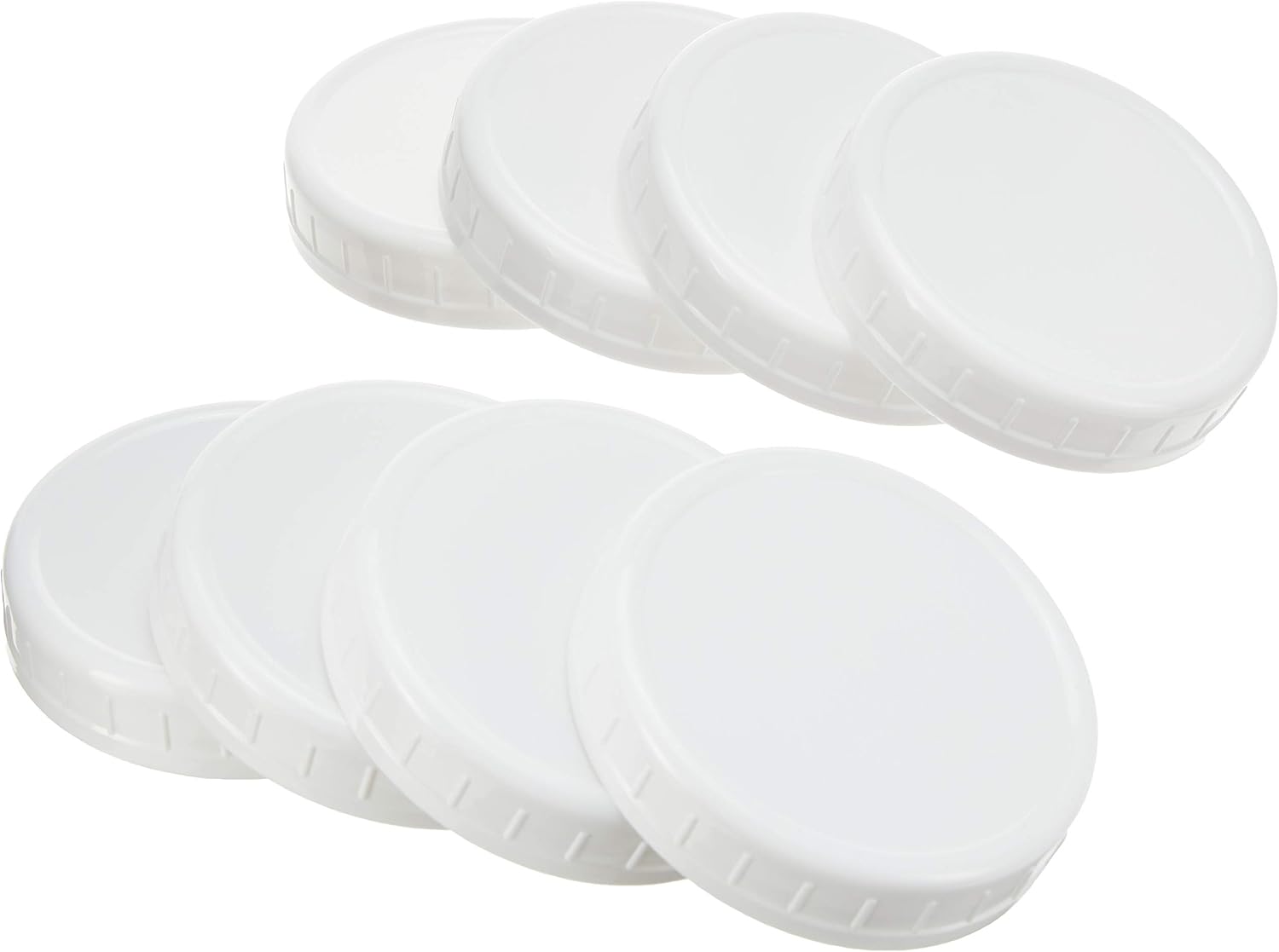 Ball Wide-Mouth Plastic Storage Caps, 8-Count