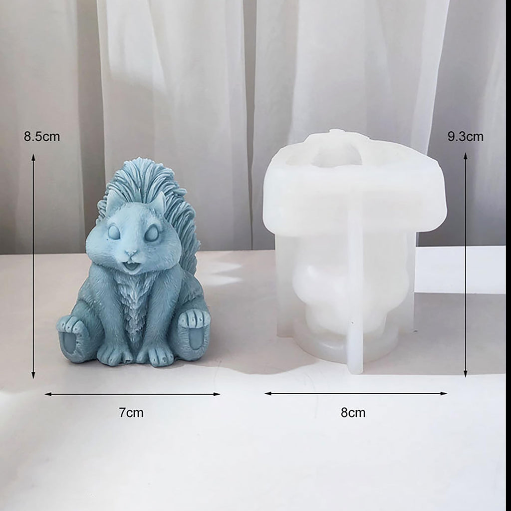Animal & Owl Resin & Silicone Candle Mold Set - 3D Animal Mold for Home Decor & Candle Making