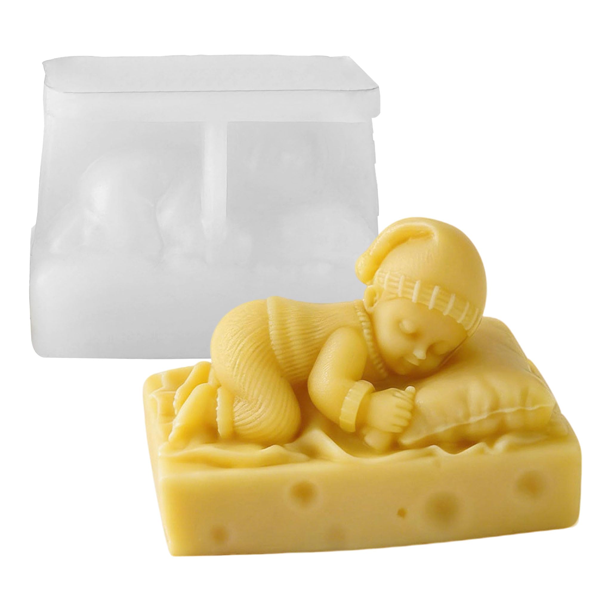 Animal & Owl Resin & Silicone Candle Mold Set - 3D Animal Mold for Home Decor & Candle Making