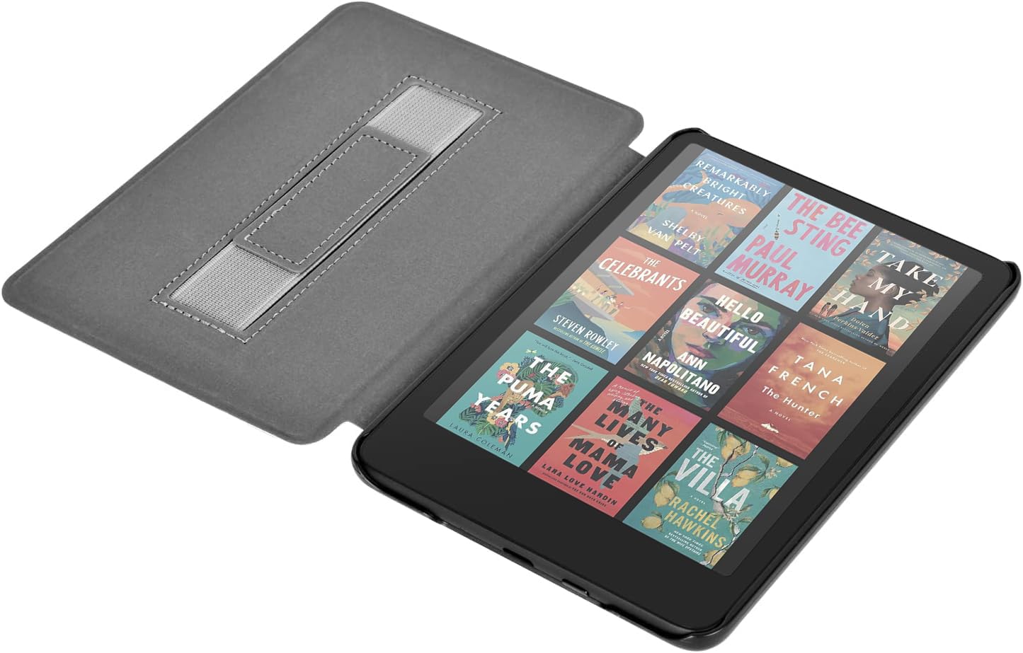 Case for All-New Kindle Paperwhite 12th Gen 2024 and Kindle Colorsoft Signature Edition, Book Lovers Gifts Lightweight PU Leather Protective Cover with Auto Sleep Wake Hand Strap