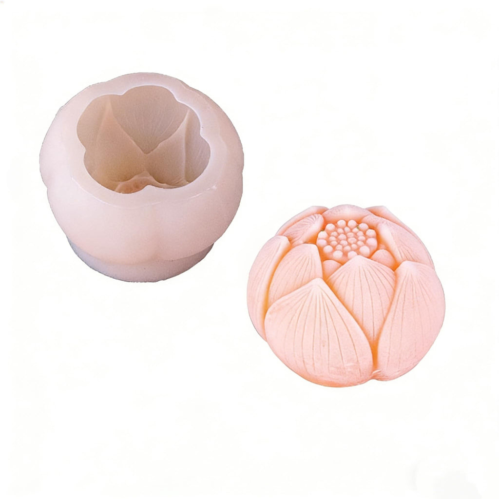 Flower Succulent Tulip Rose Cylinder Molds Silicone Wave Spiral Candle Mold - Silicone Resin Casting Molds for Candle & Resin & Soap Craft Supplies