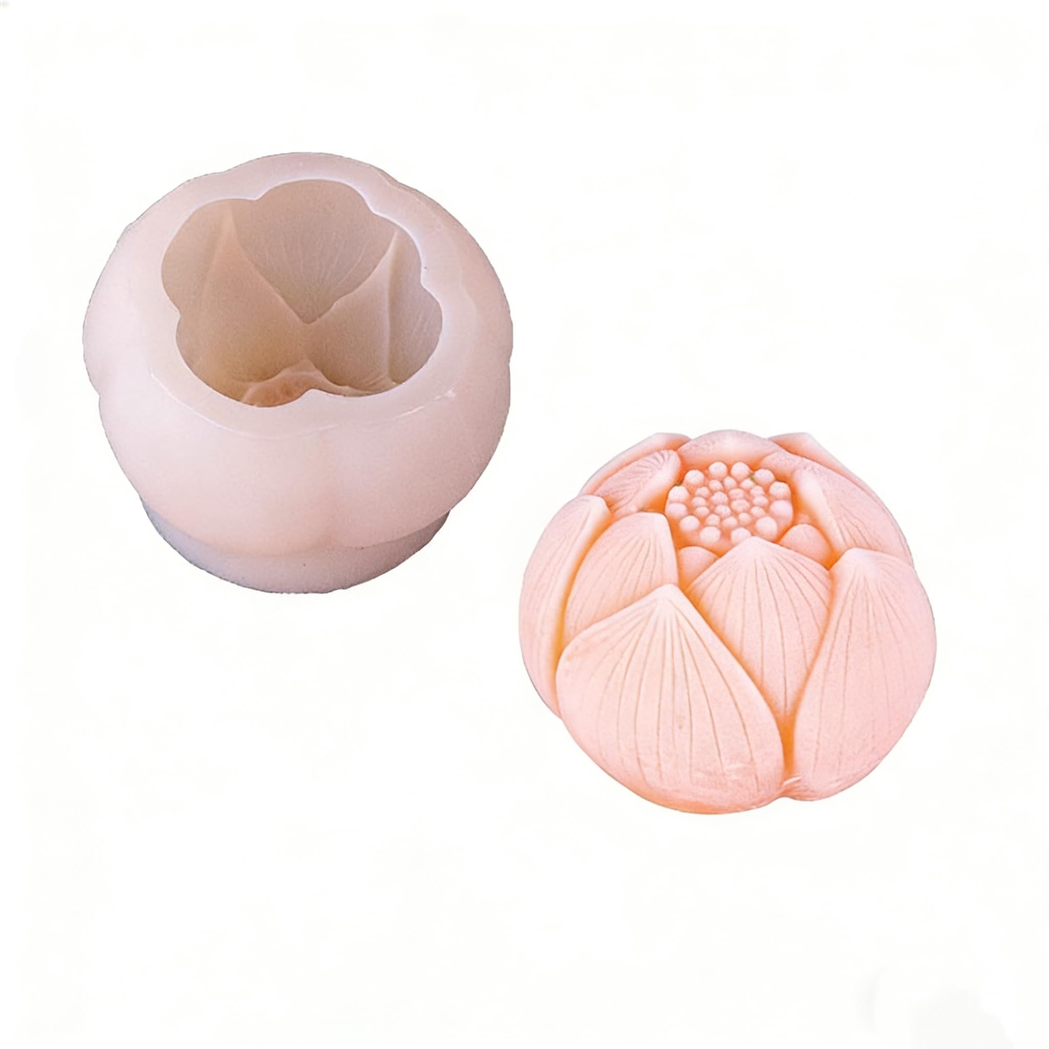 Flower Succulent Tulip Rose Cylinder Molds Silicone Wave Spiral Candle Mold - Silicone Resin Casting Molds for Candle & Resin & Soap Craft Supplies