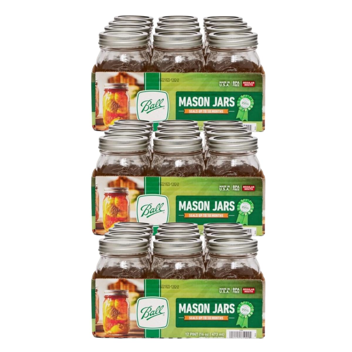 Ball Mason 4oz Quilted Jelly Jars with Lids and Bands, Set of 12