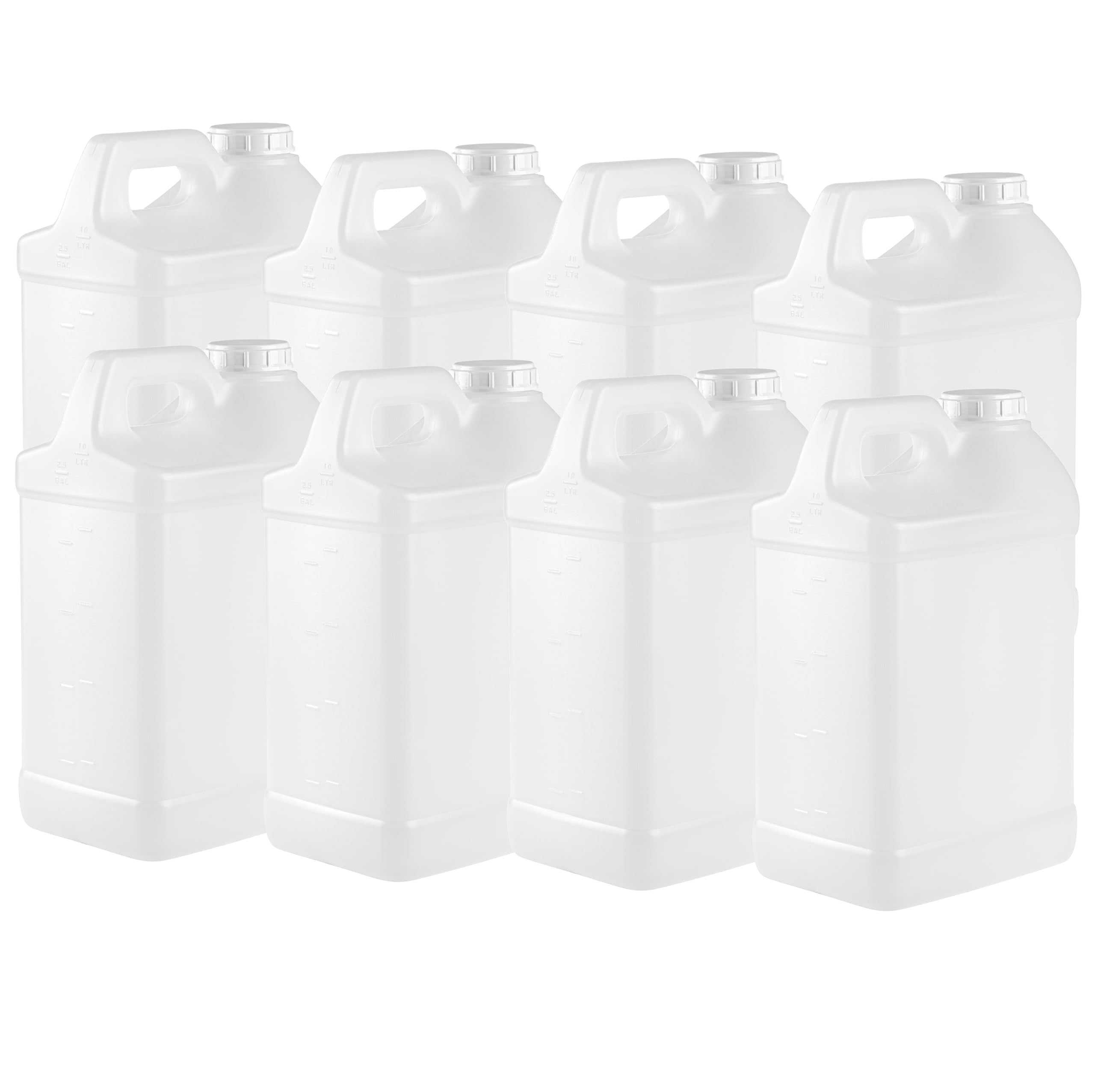kitchentoolz 2.5 Gallon Water Jug – Water Container Heavy-Duty HDPE Carboy for Automotive Used Oil Container & Liquid Storage – 10 Liter Water Jugs with Secure Lid – Made in USA