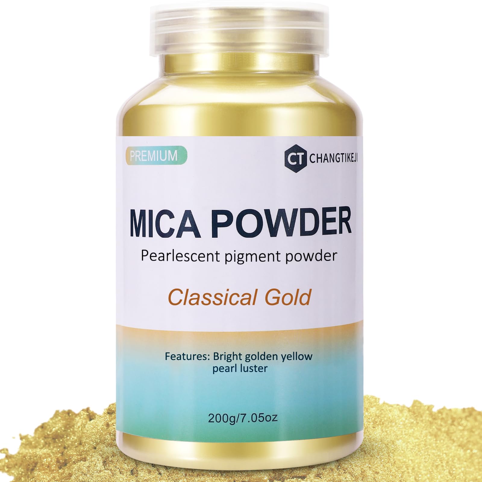 CHANGTIKEJI Mica Powder，24 Colors - 10g/Bottle of Natural Pigment Powder for Epoxy Resin，Soap Making，Candle Making,Lip Gloss,Car Freshies,Dye,Nail Polish,Bath Bombs