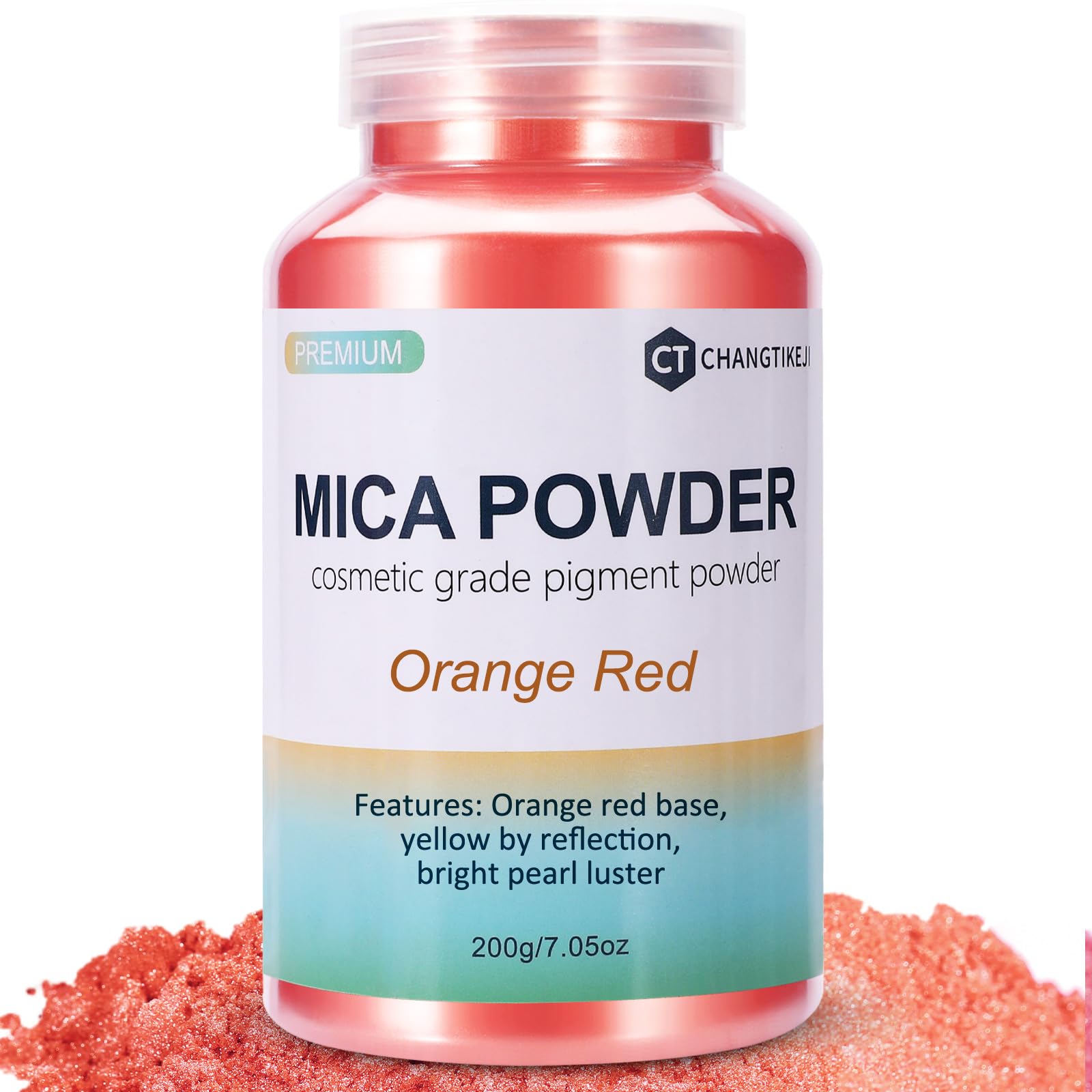 CHANGTIKEJI Mica Powder，24 Colors - 10g/Bottle of Natural Pigment Powder for Epoxy Resin，Soap Making，Candle Making,Lip Gloss,Car Freshies,Dye,Nail Polish,Bath Bombs