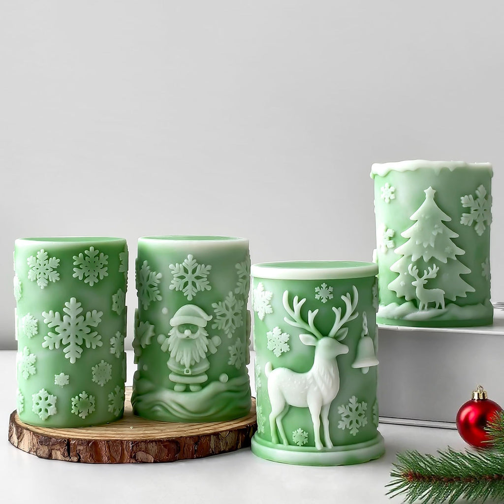 Squirrel Animal Molds Animal Spiral Wave Pillar Rotate Candle & Resin Mold - Resin Casting Silicone Molds for Home Decor & Candle Making Wave Spiral Mold