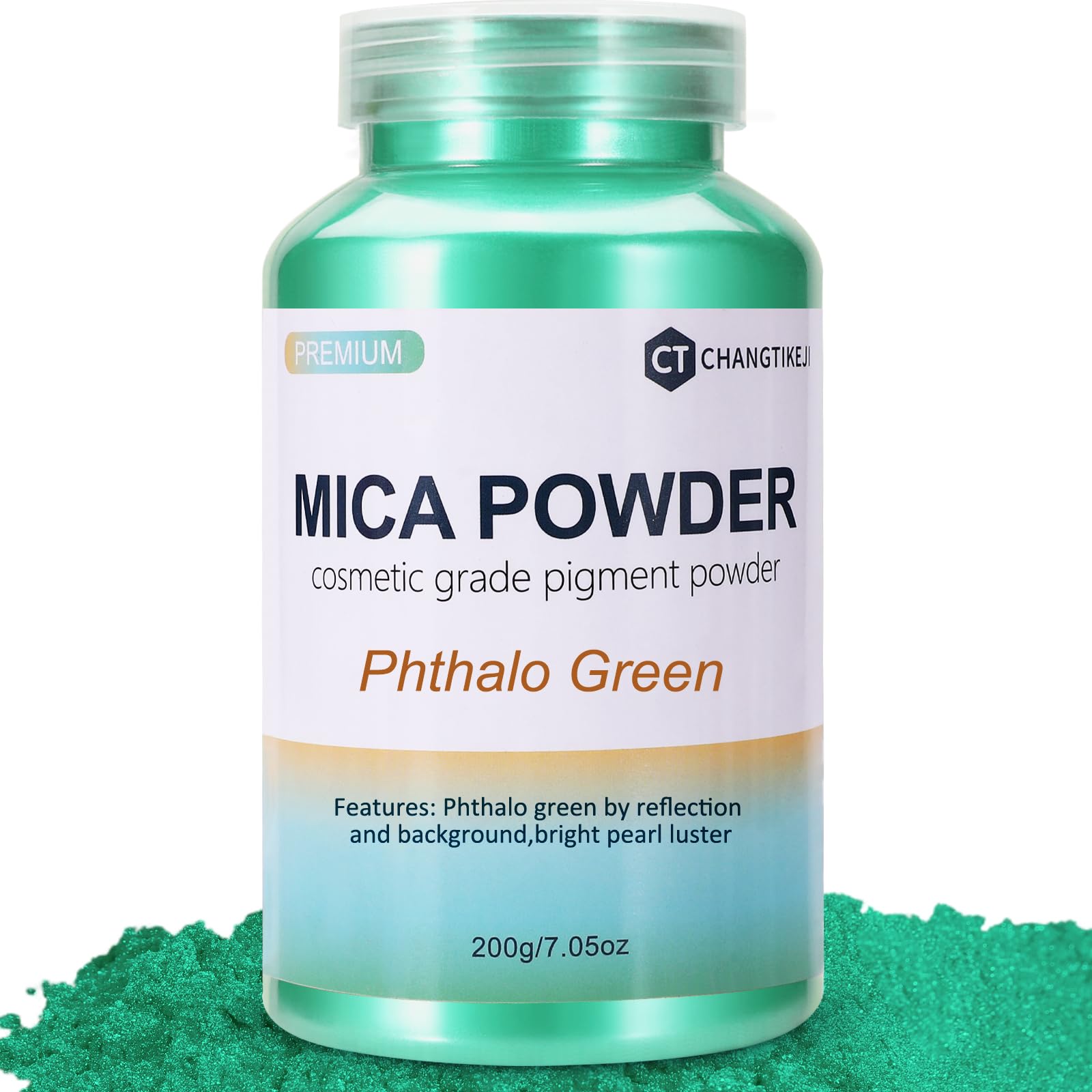 CHANGTIKEJI Mica Powder，24 Colors - 10g/Bottle of Natural Pigment Powder for Epoxy Resin，Soap Making，Candle Making,Lip Gloss,Car Freshies,Dye,Nail Polish,Bath Bombs