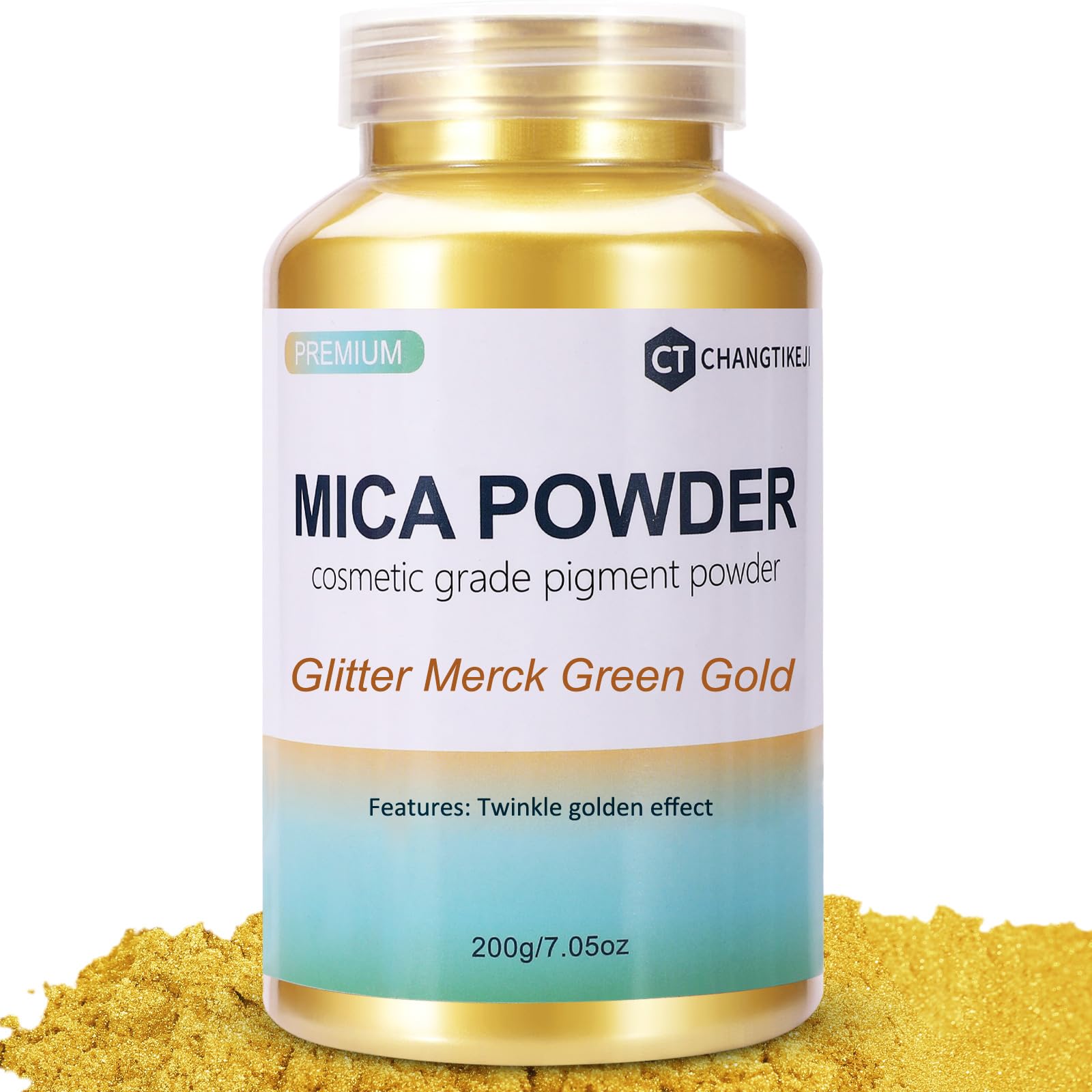 CHANGTIKEJI Mica Powder，24 Colors - 10g/Bottle of Natural Pigment Powder for Epoxy Resin，Soap Making，Candle Making,Lip Gloss,Car Freshies,Dye,Nail Polish,Bath Bombs