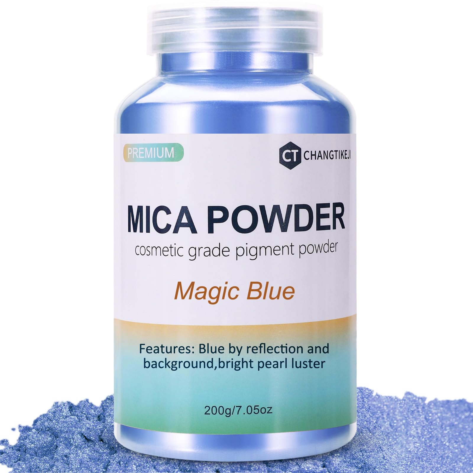 CHANGTIKEJI Mica Powder，24 Colors - 10g/Bottle of Natural Pigment Powder for Epoxy Resin，Soap Making，Candle Making,Lip Gloss,Car Freshies,Dye,Nail Polish,Bath Bombs